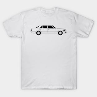 Benz 560 SEC Black Outline T-Shirt